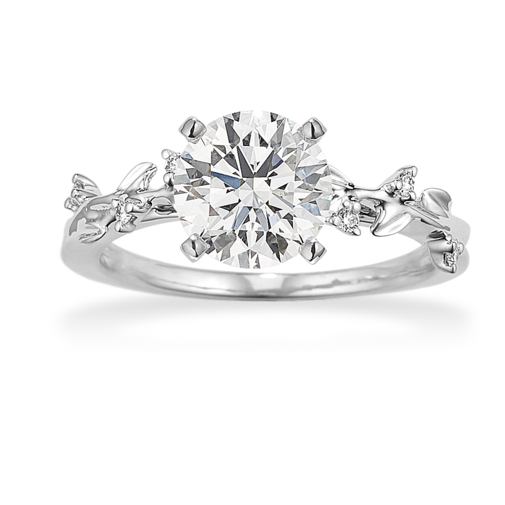 Woodland Engagement Ring in Platinum
