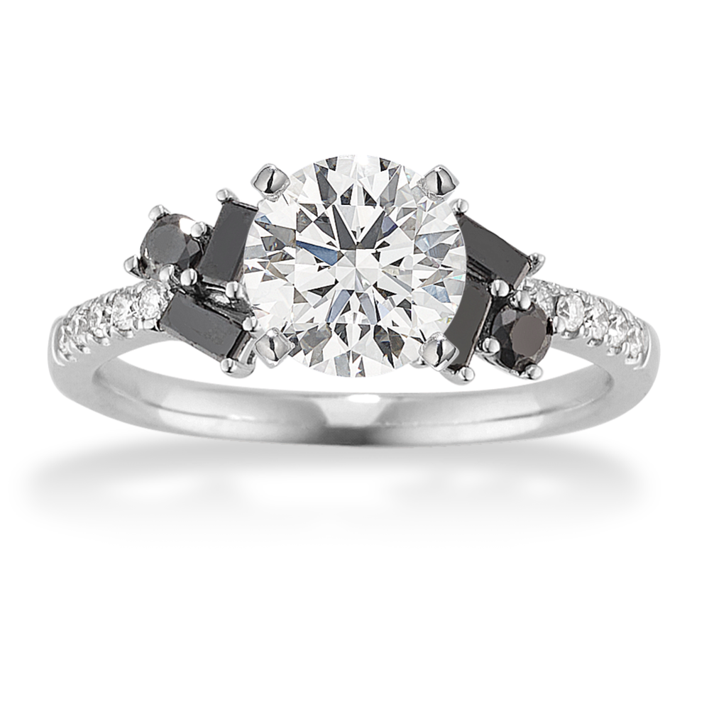Majesty Black Diamond Engagement Ring