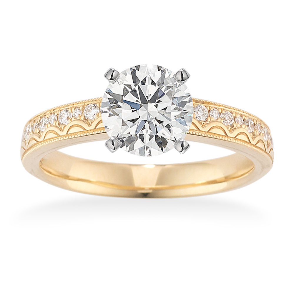 Waves-of-Light Engagement Ring