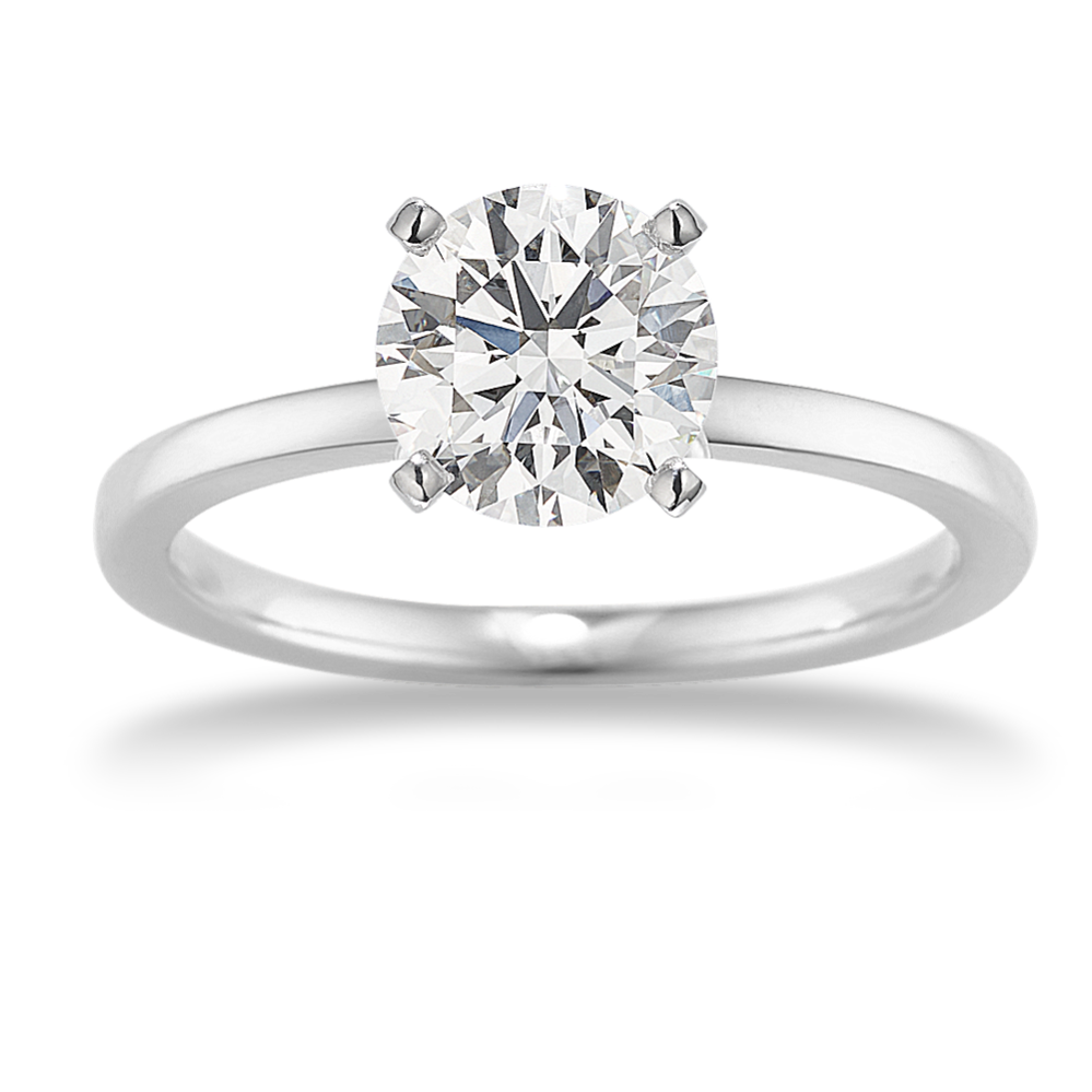 Tulip Solitaire Engagement Ring 