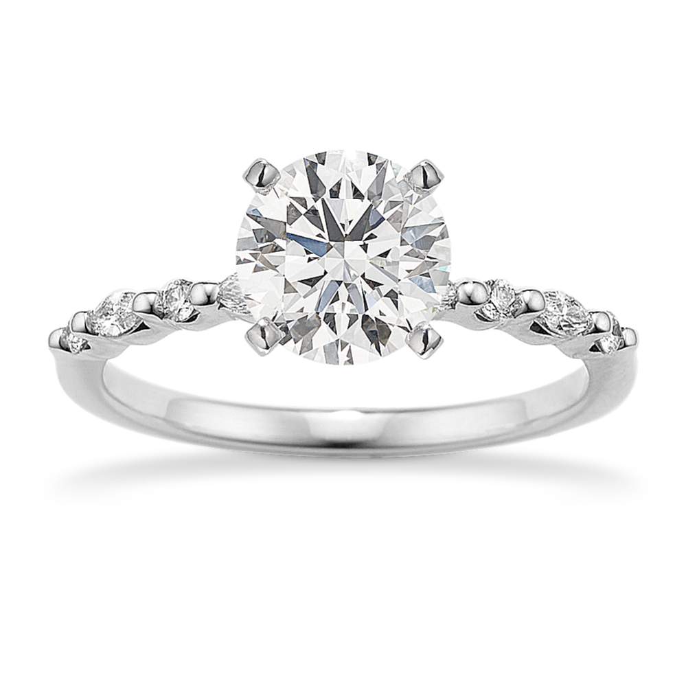 Privet Engagement Ring (1/5 tcw Diamond Accents)