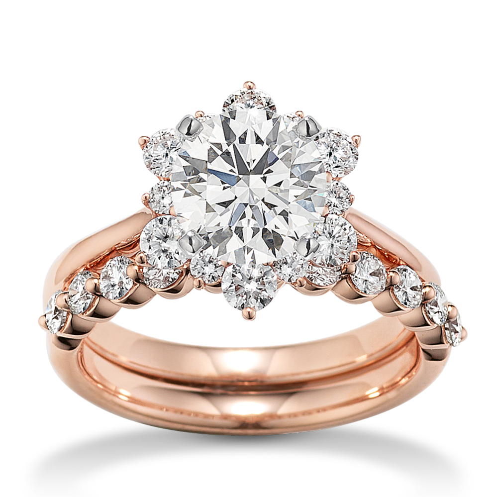 Star Halo Wedding Set