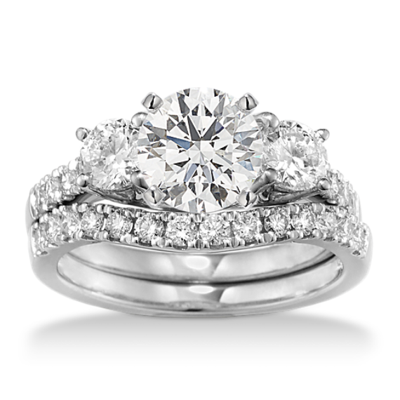 Forte Wedding Set in Platinum