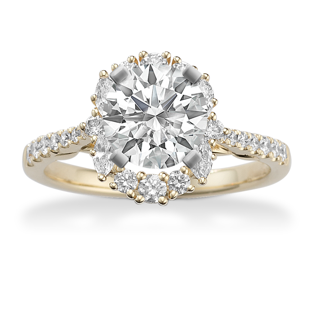 Stella Halo Engagement Ring