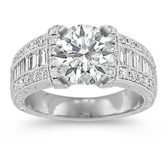 Baguette Diamond Engagement Ring Setting Cheap Sale, UP TO 60% OFF 