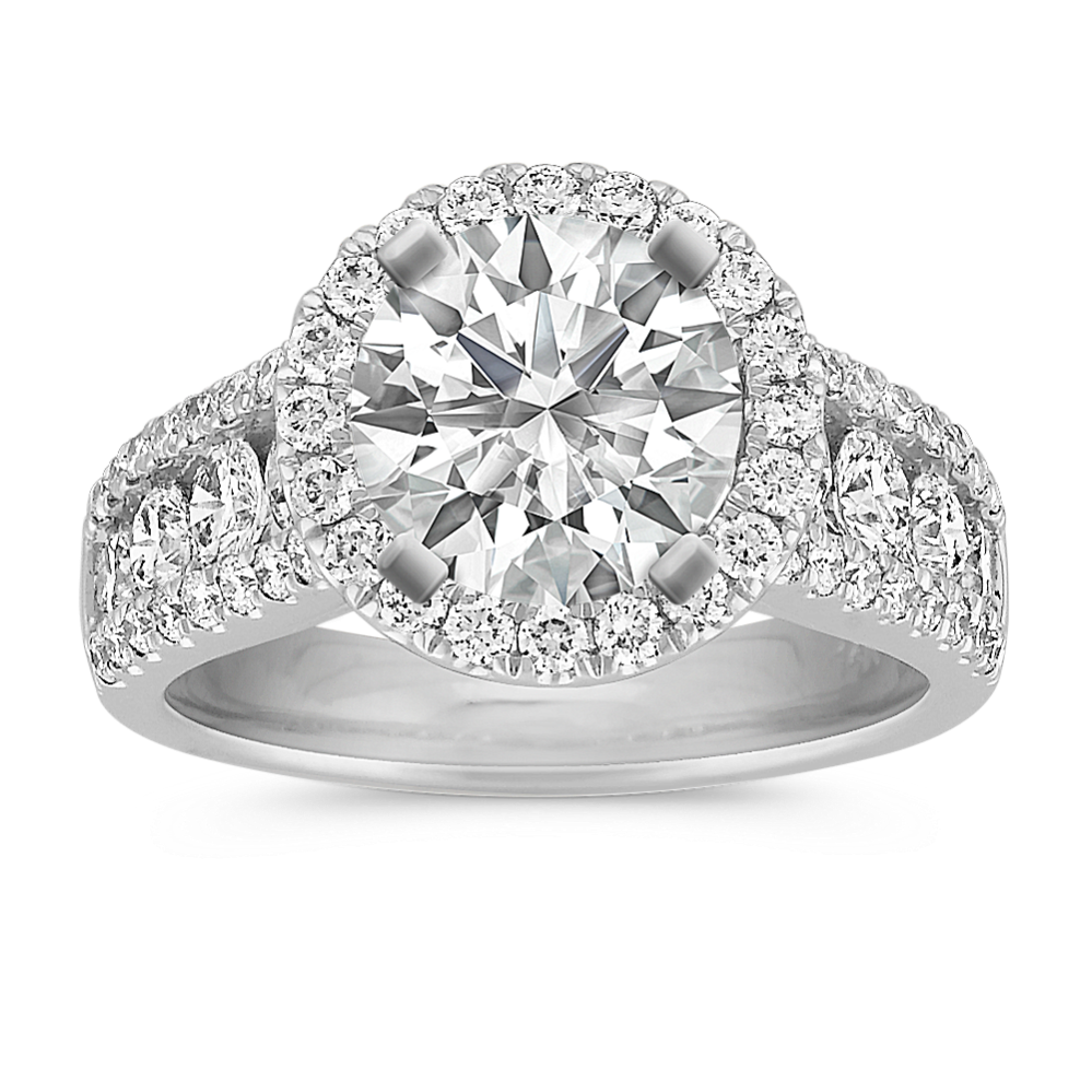 Halo Diamond Engagement Ring