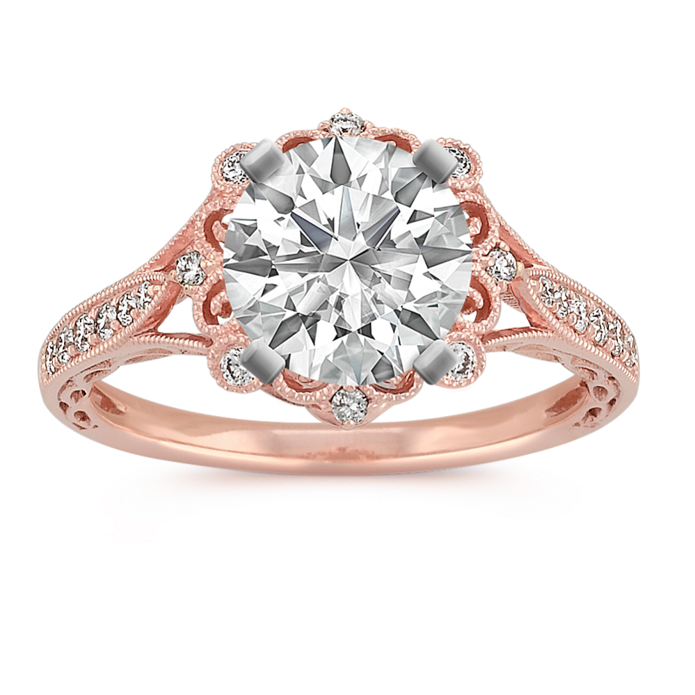 Aveline Halo Engagement Ring