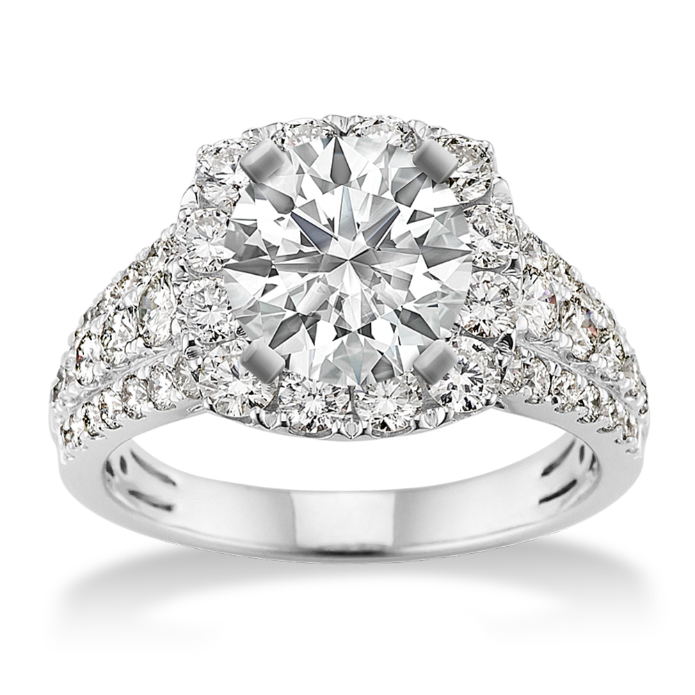 Limelight Halo Engagement Ring