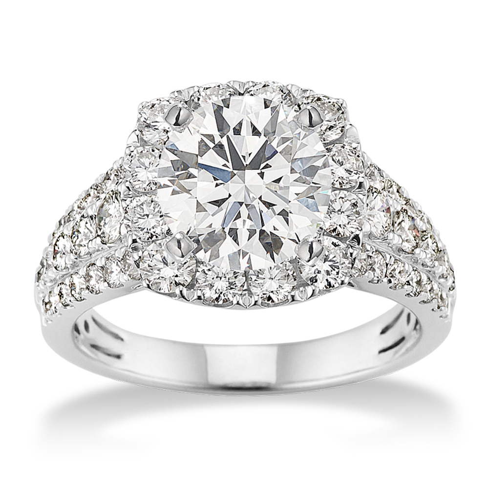 Limelight Halo Engagement Ring