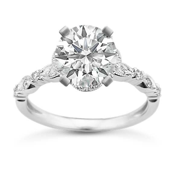 Cecelia Halo Engagement Ring for 0.50 ct Round