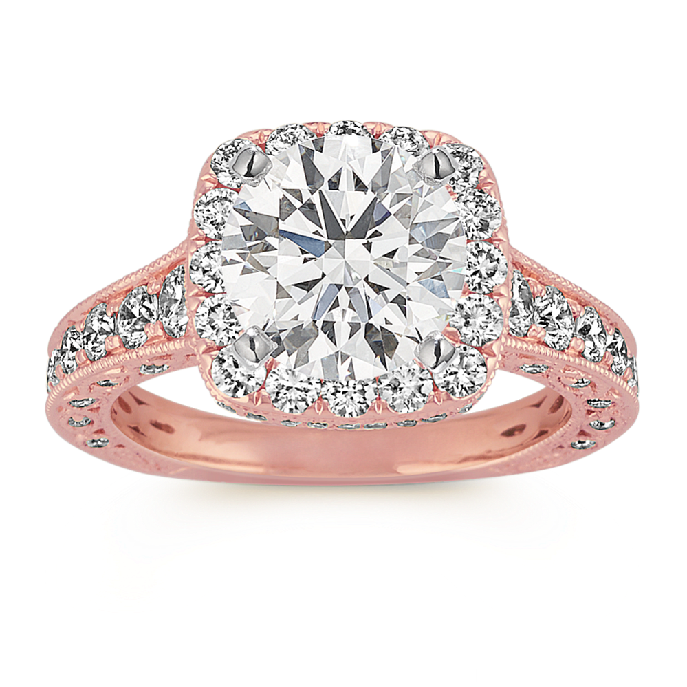 Trieste Halo Engagement Ring