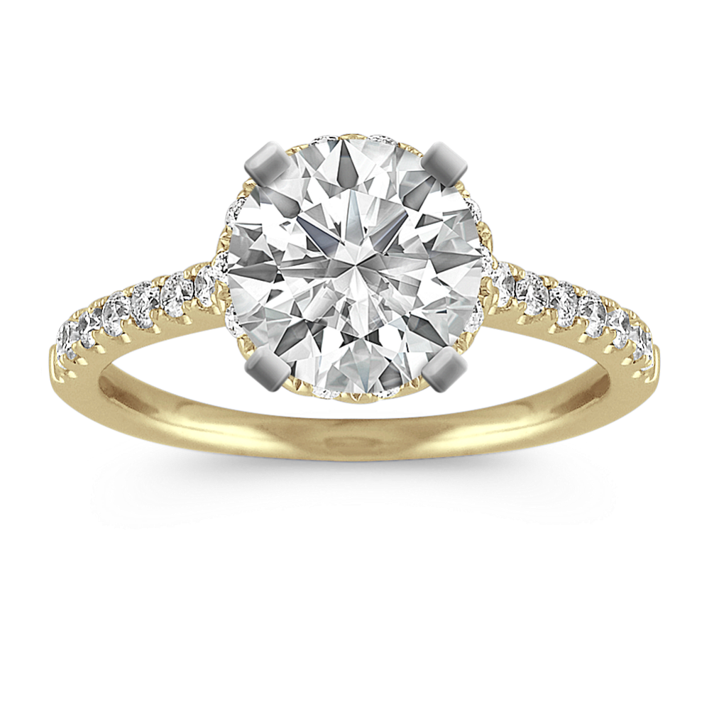 Delia Halo Engagement Ring (Round)