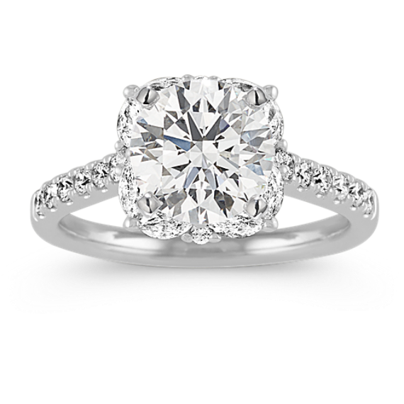 Jubilee Diamond Halo Engagement Ring