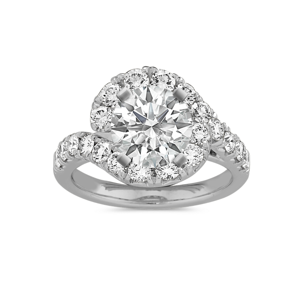Symphony Natural Diamond Halo Engagement Ring