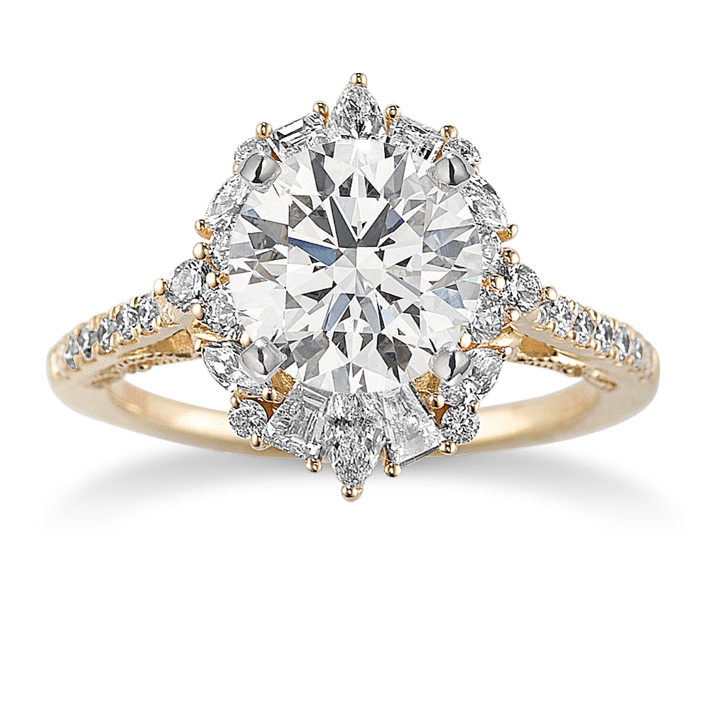 Esme Halo Engagement Ring