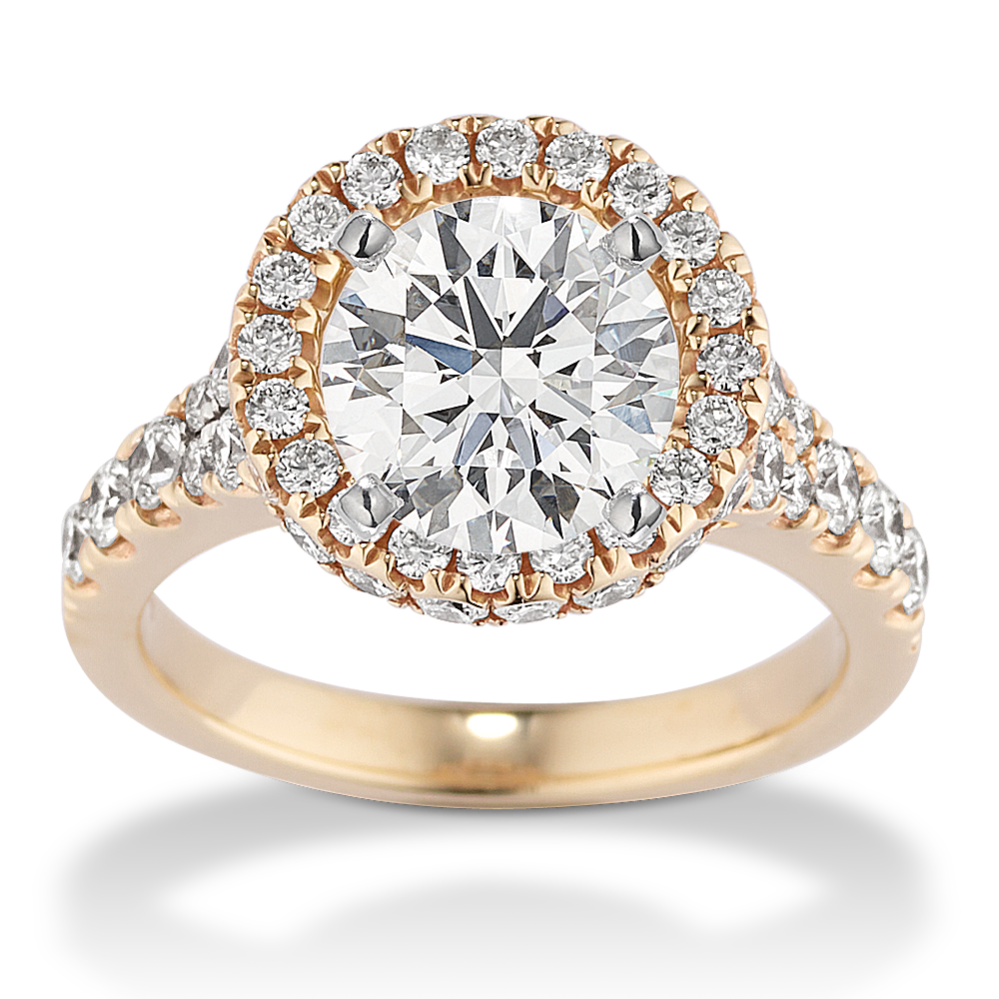Masquerade Halo Engagement Ring (Round)