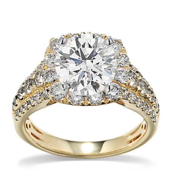 Limelight Halo Engagement Ring