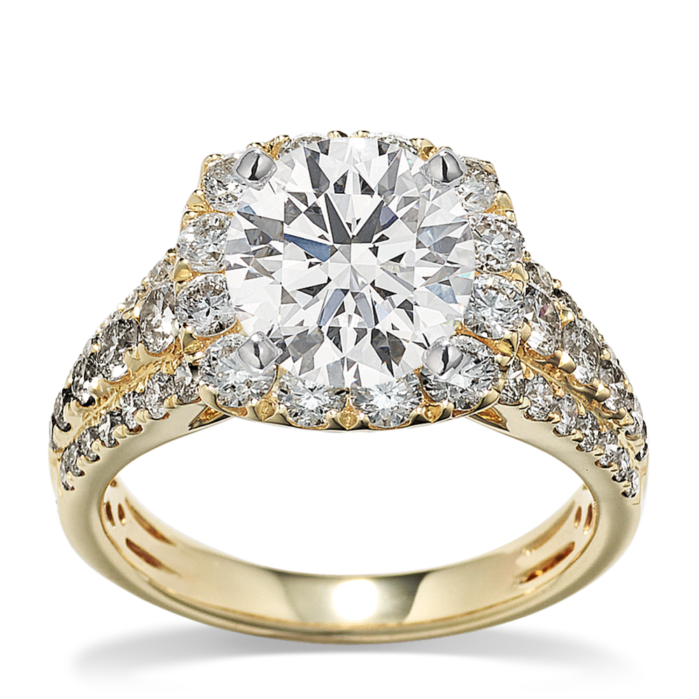 Limelight Halo Engagement Ring