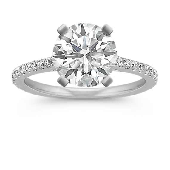 Ella Halo Engagement Ring for 0.75 ct Round