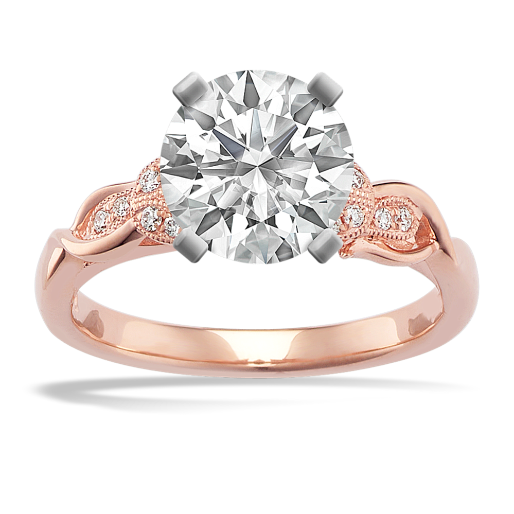 1.54 ct. Lab-Grown Diamond Engagement Ring in Rose Gold