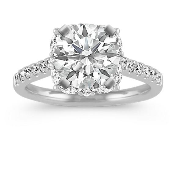 Jubilee Natural Diamond Halo Engagement Ring
