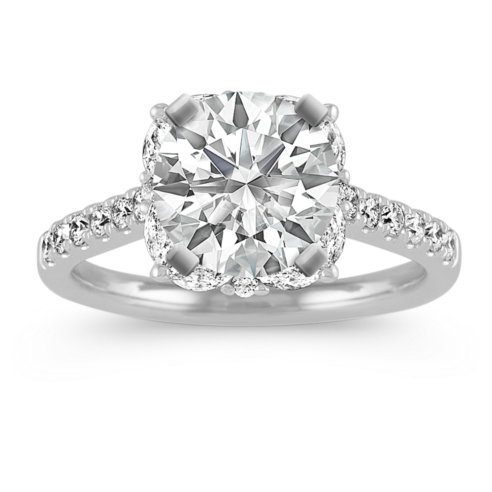 Shane co shop halo engagement ring