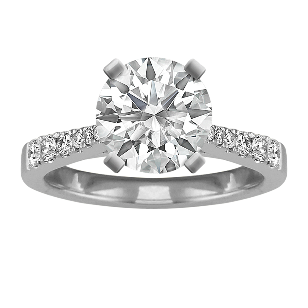 1.71 ct. Natural Diamond Engagement Ring in Platinum