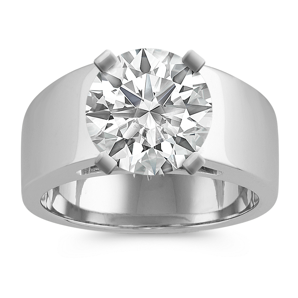 Cathedral round diamond ring deals