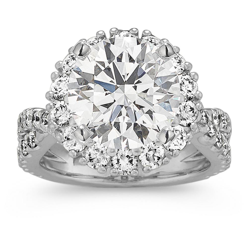Marguerite Halo Engagement Ring