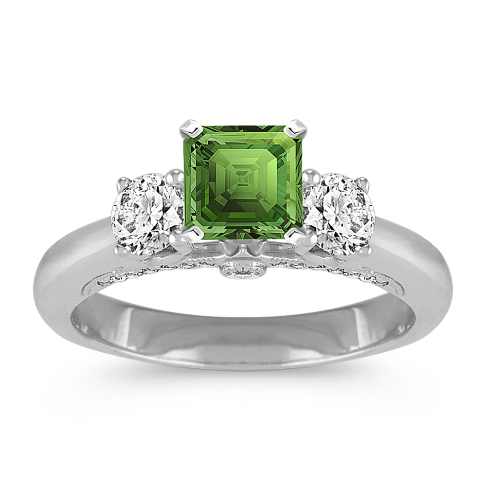 0.60 ct Three Stone Diamond Engagement Ring