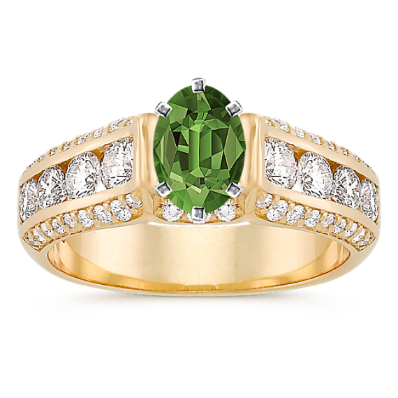 Glistening Channel-Set Engagement Ring