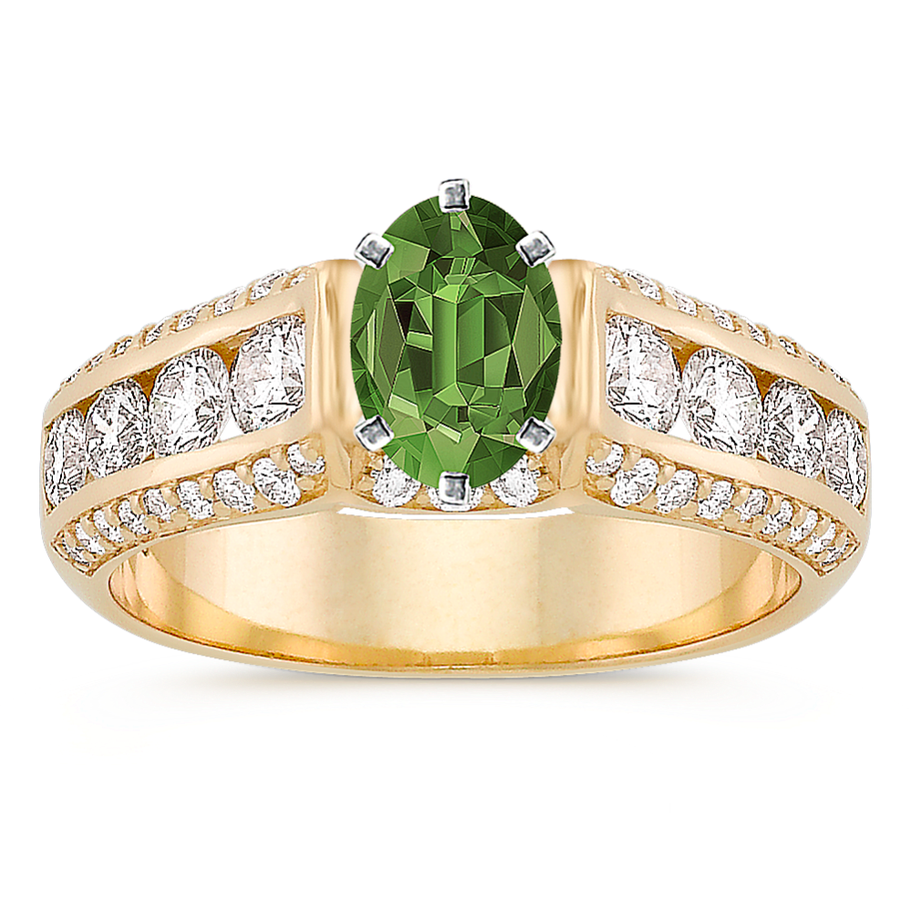 Glistening Channel-Set Engagement Ring