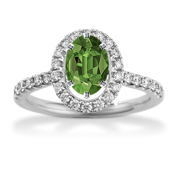 Vista Halo Engagement Ring for 1 ct Oval