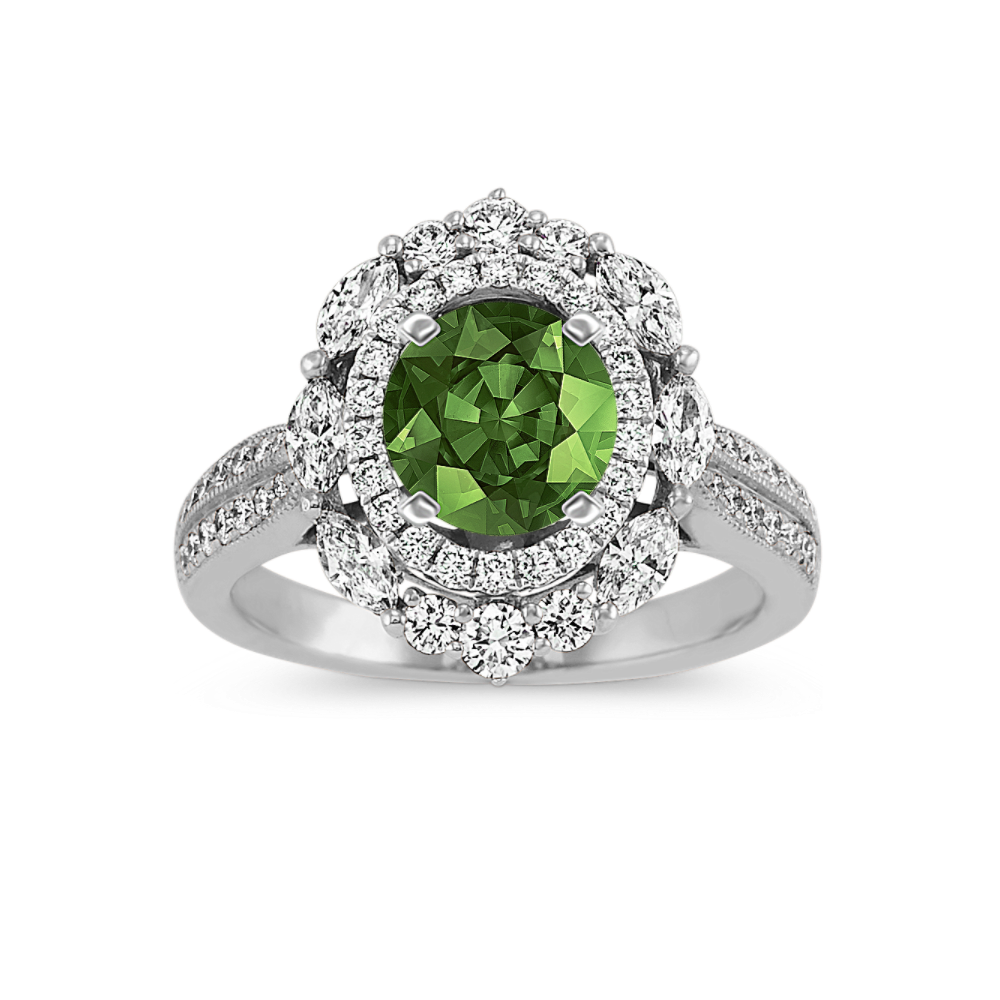 Baroness Double Halo Engagement Ring Shane Co.