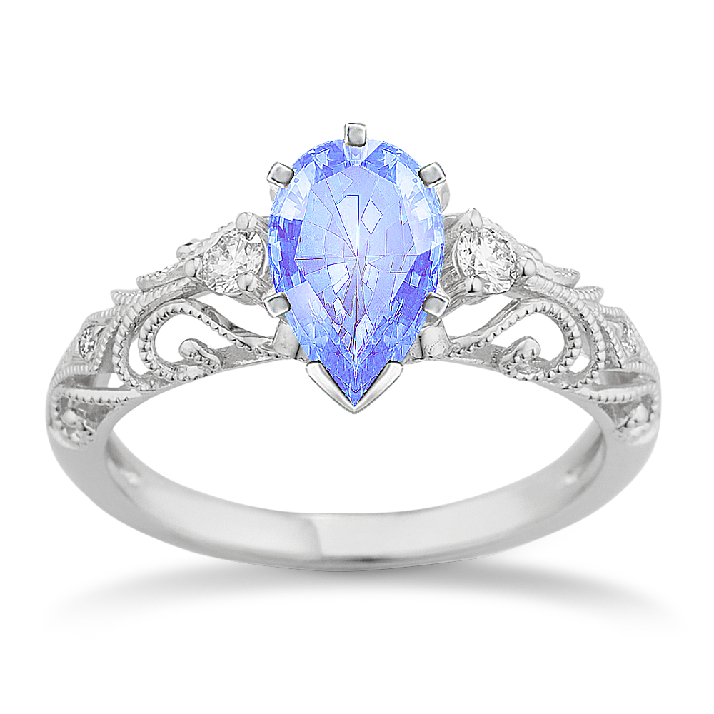 Ice blue shop engagement ring