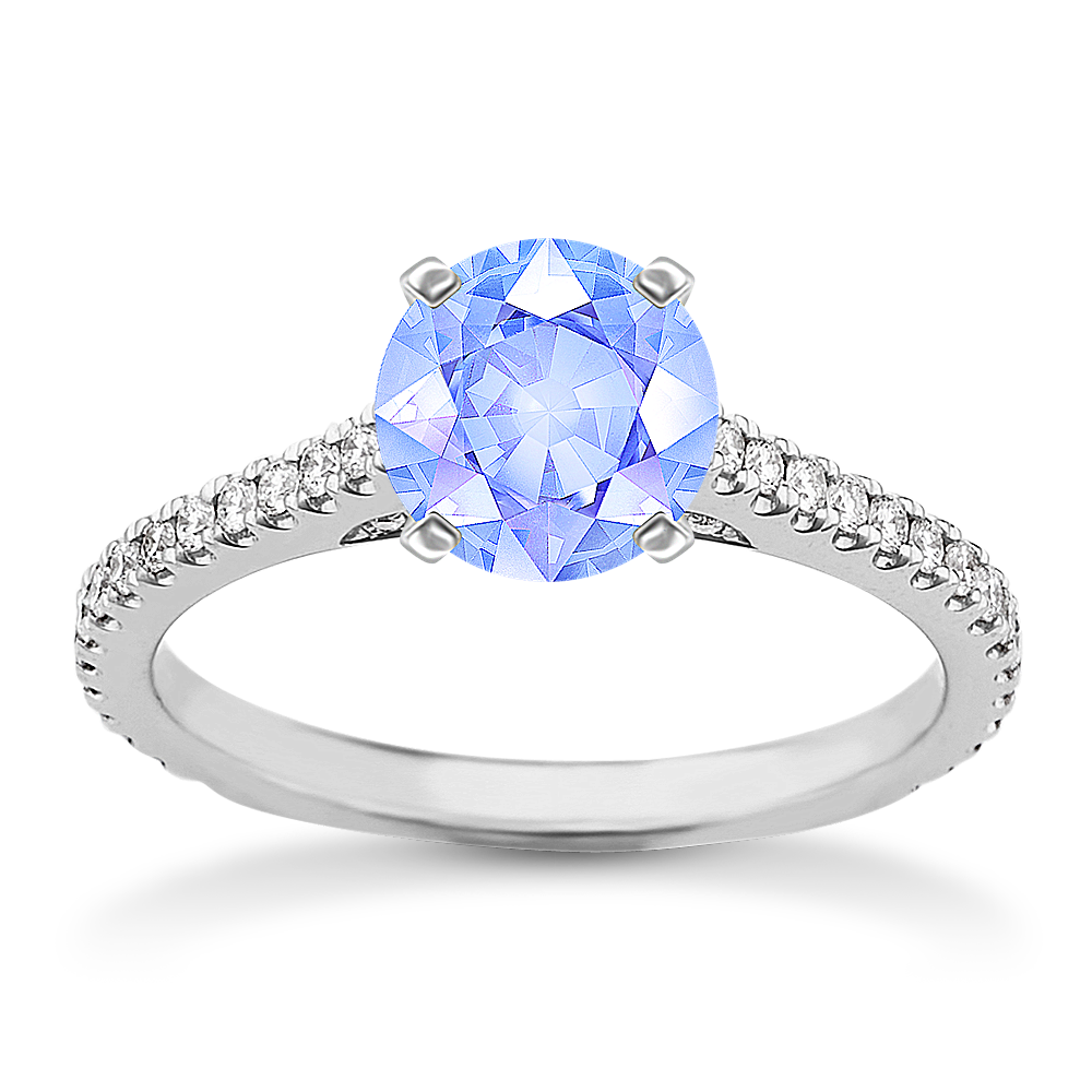 Ice blue engagement ring store