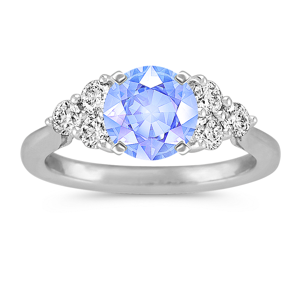 Ice blue hotsell engagement ring
