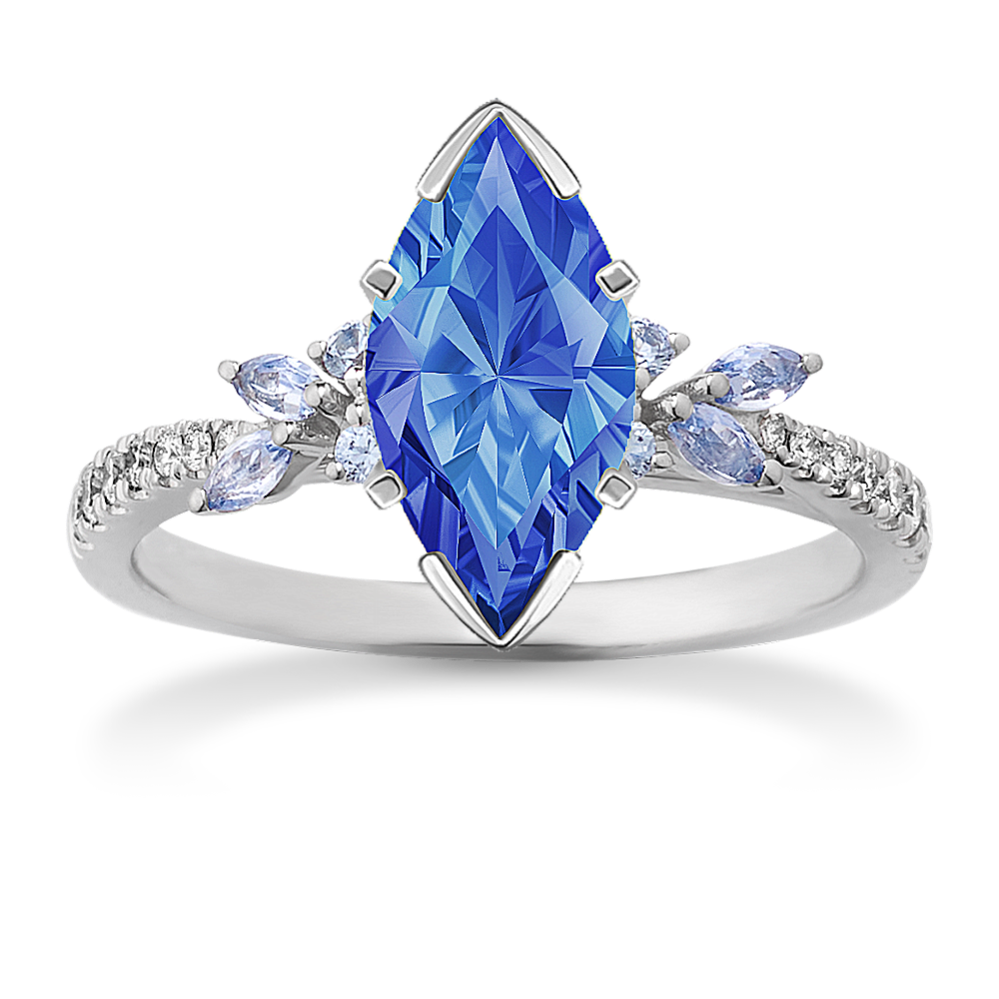 Love Struck Sapphire & Diamond Engagement Ring