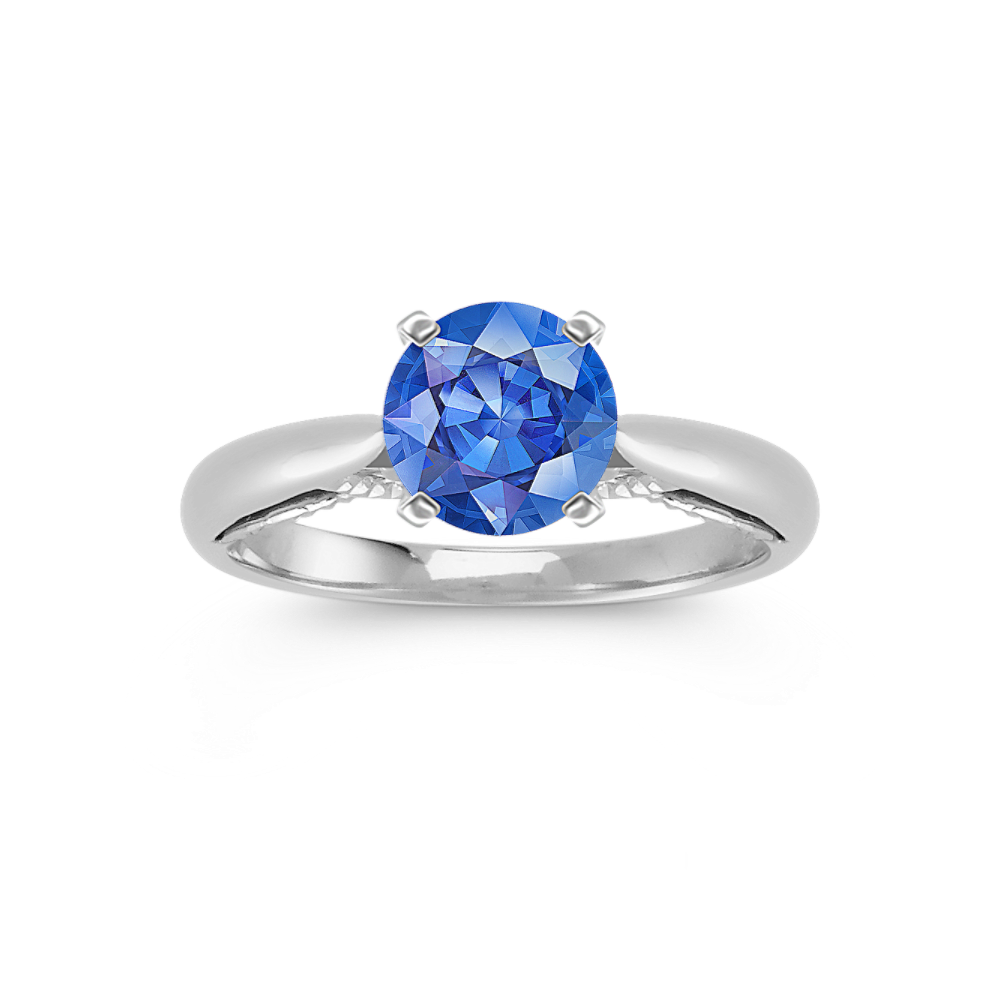 Round Natural Diamond Engagement Ring