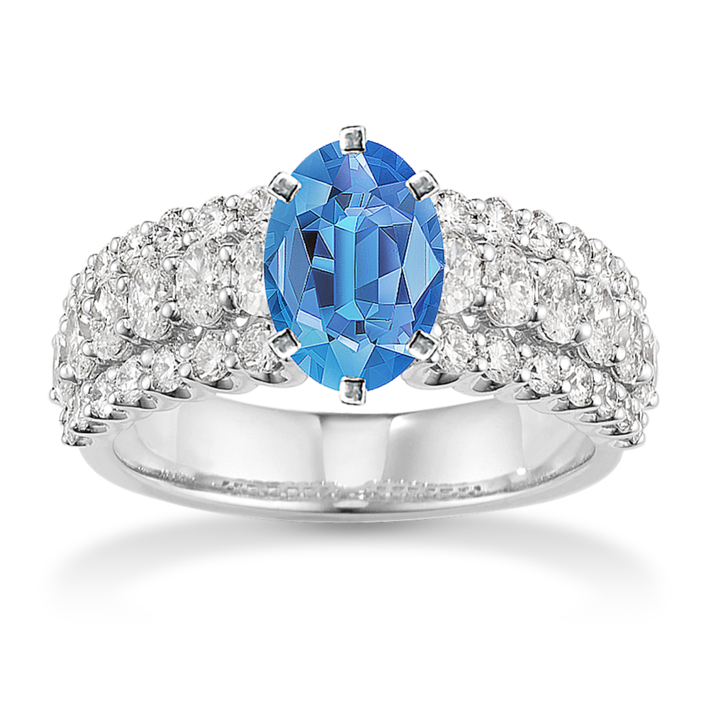 Mireille Triple Row Engagement Ring