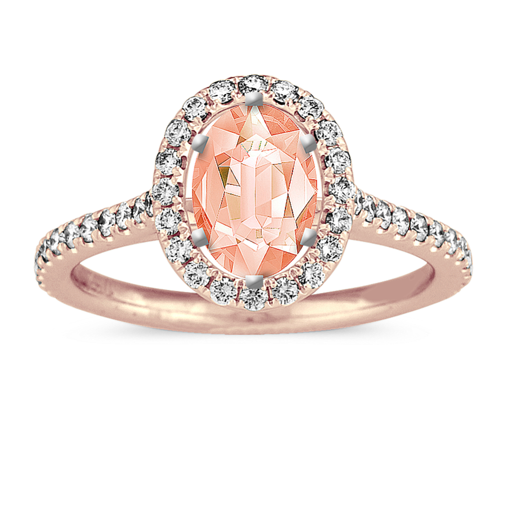 Slim Halo Engagement Ring for 1.50 ct Oval Setting Price