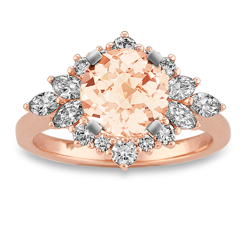 Morganite mm to carat best sale
