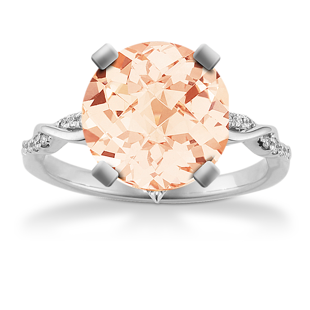 Nathara Contour Engagement Ring in Platinum