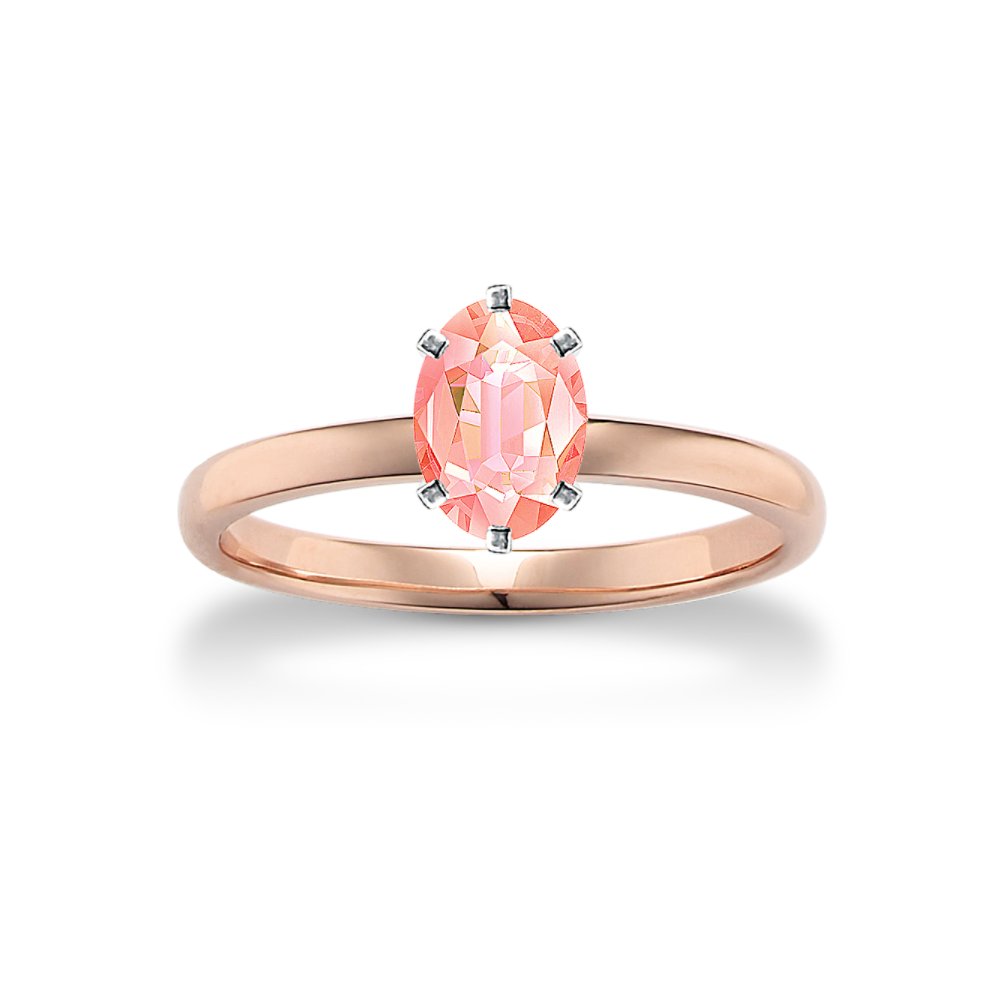 Paragon Solitaire Engagement Ring in 14k Rose Gold
