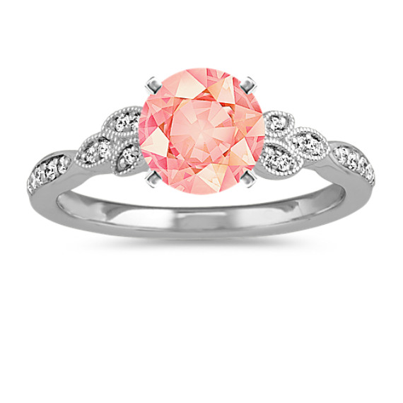 Chloe Diamond Engagement Ring in 14k White Gold