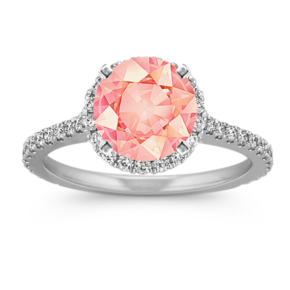 Ella Halo Engagement Ring for 1.50 ct Round