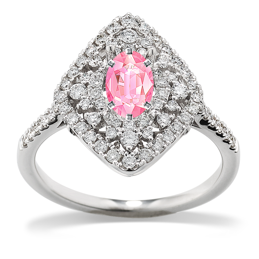 Hattie Diamond Halo Ring