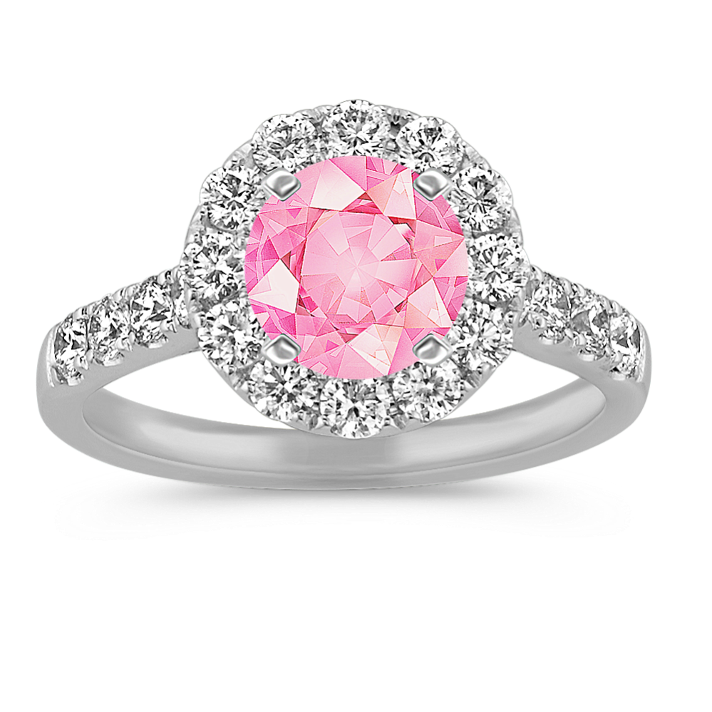 Brava Halo Engagement Ring for 1.00 ct Round