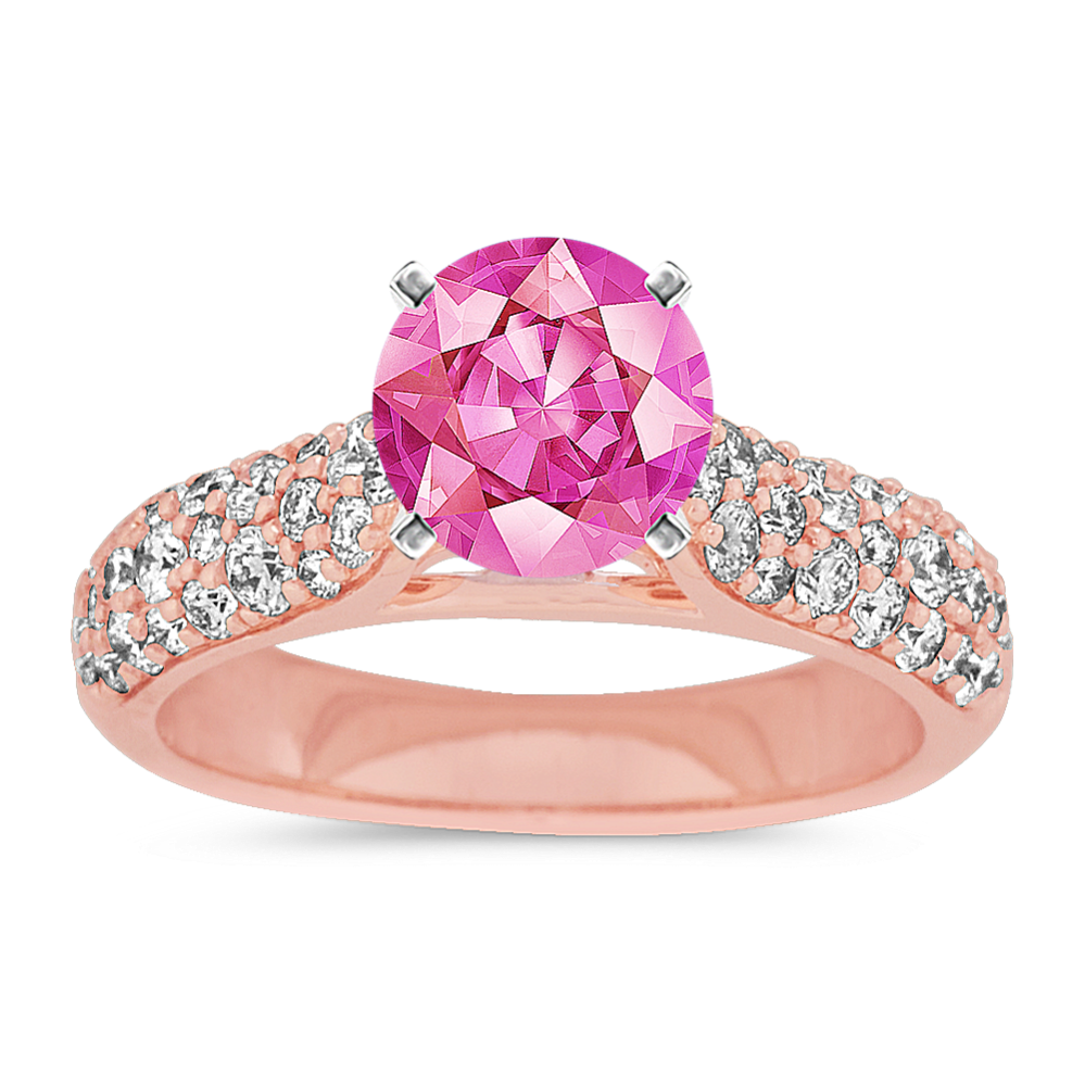 Adagio Diamond Engagement Ring in 14k Rose Gold