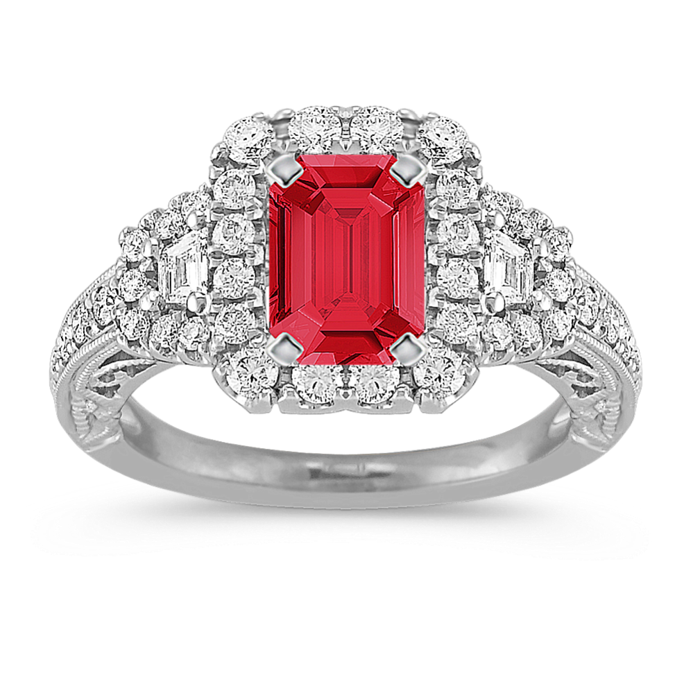 Teatro Halo Engagement Ring